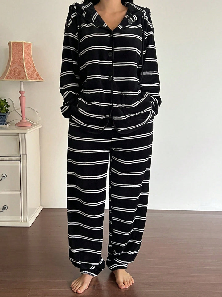 Pijama set SHEIN, fekete