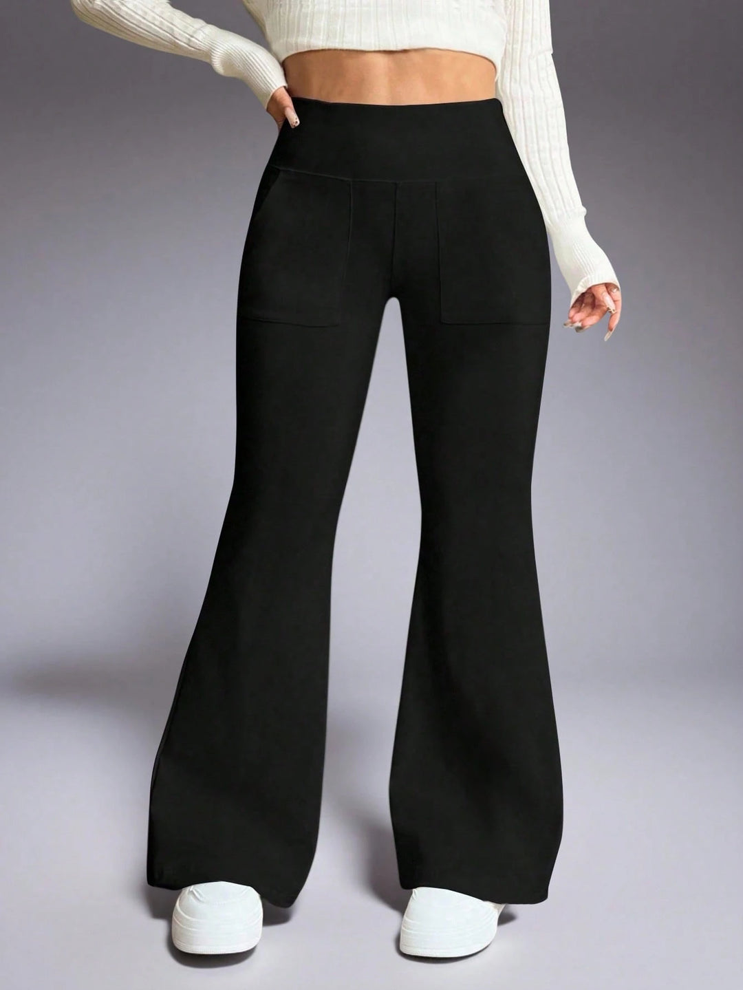 Pantaloni SHEIN, negru