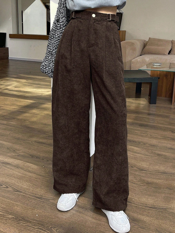 Pantaloni SHEIN, maro