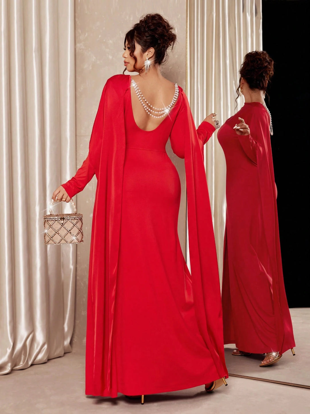 Rochie maxi SHEIN, roșu
