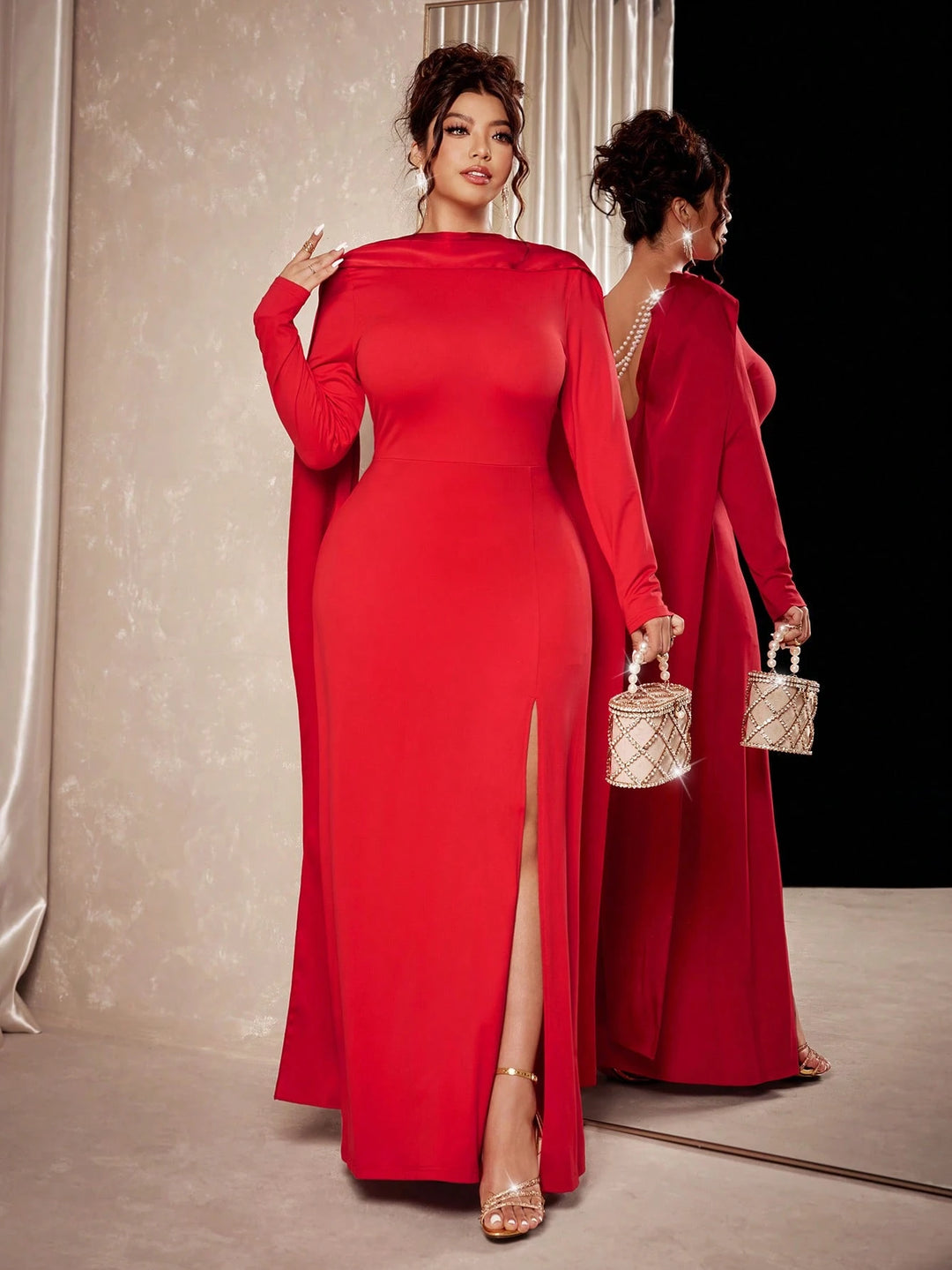 Rochie maxi SHEIN, roșu