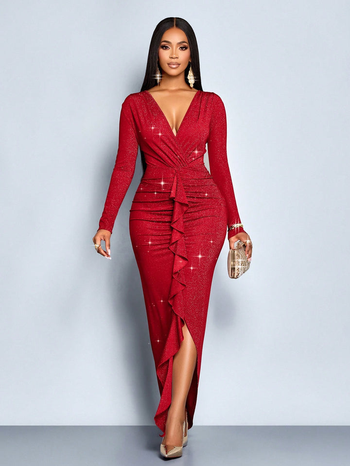 Rochie maxi SHEIN, roșu