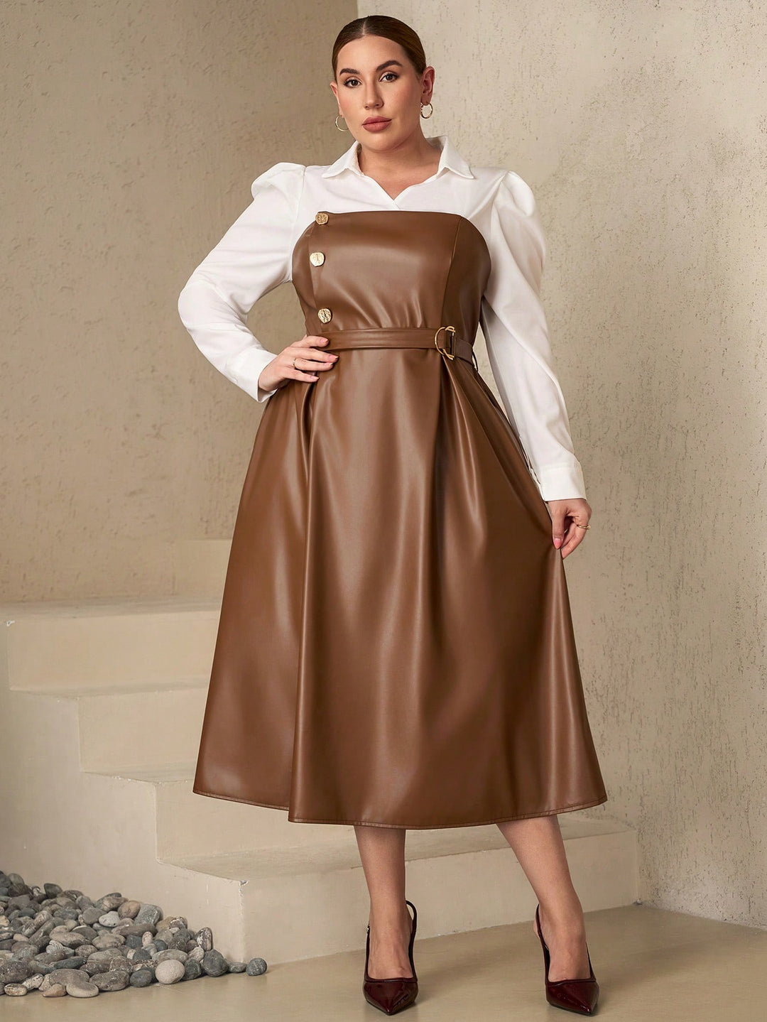Rochie midi SHEIN, mix culori
