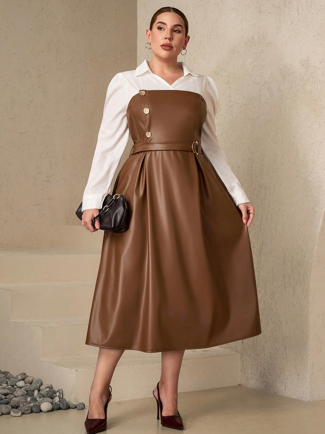 Rochie midi SHEIN, mix culori