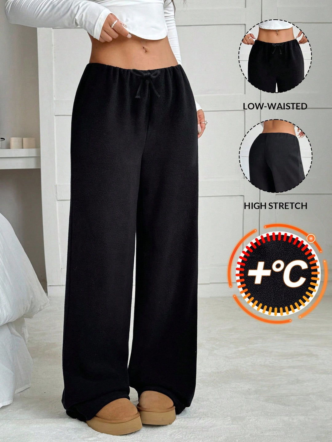 Pantaloni SHEIN, negru