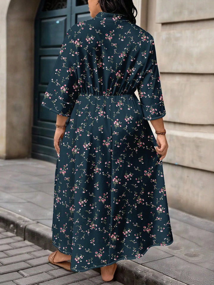 Rochie maxi Shein Curve+, albastru