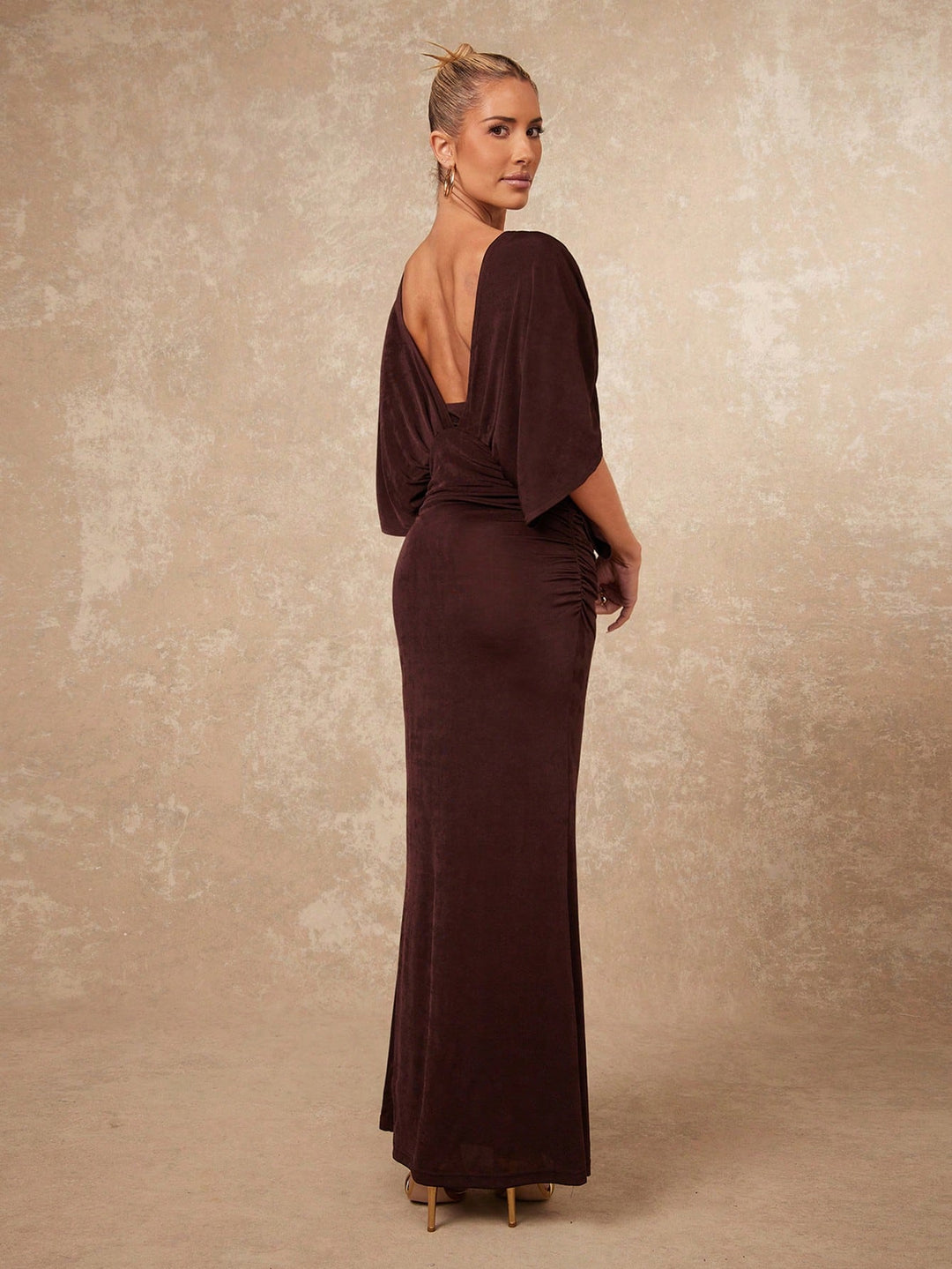 Rochie maxi SHEIN, maro