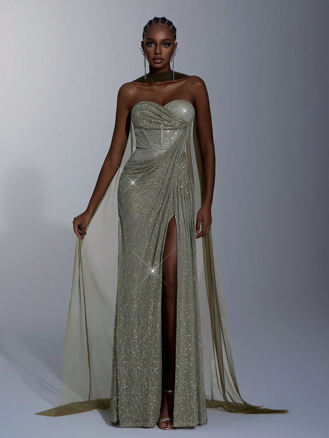 Rochie SHEIN, kaki