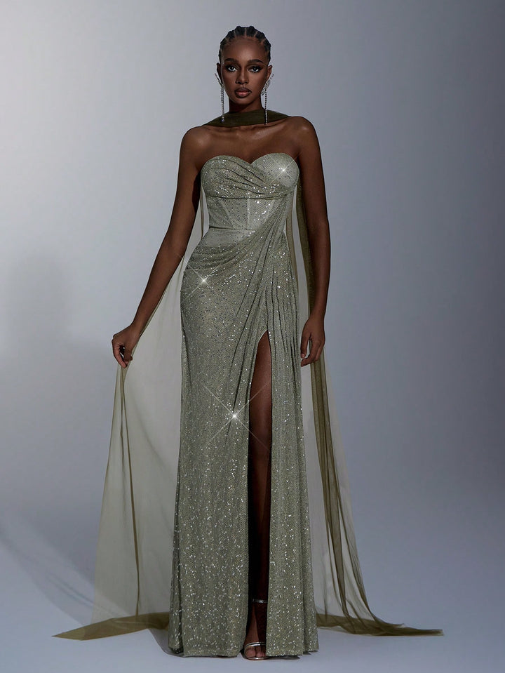 Rochie SHEIN, kaki