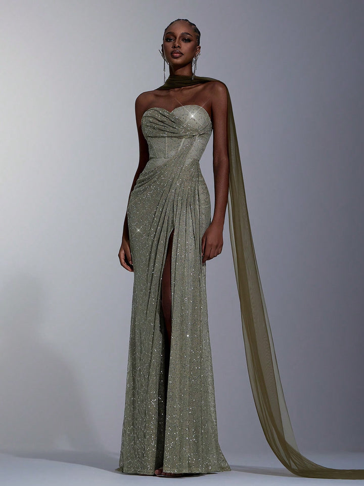 Rochie SHEIN, kaki