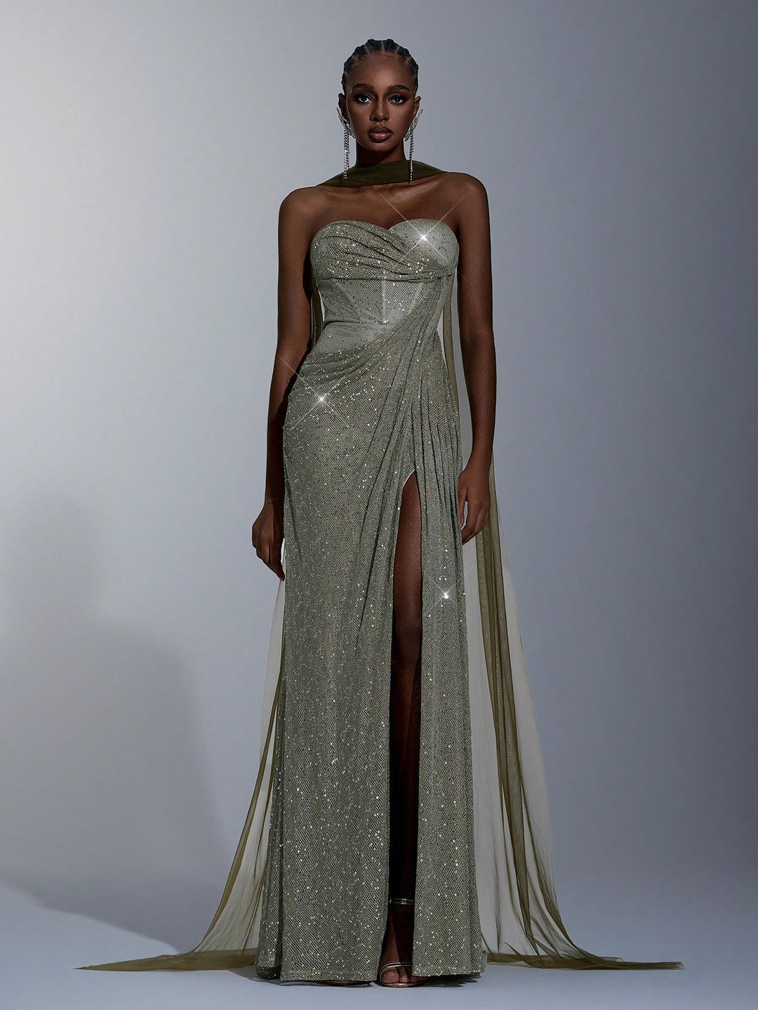 Rochie SHEIN, kaki