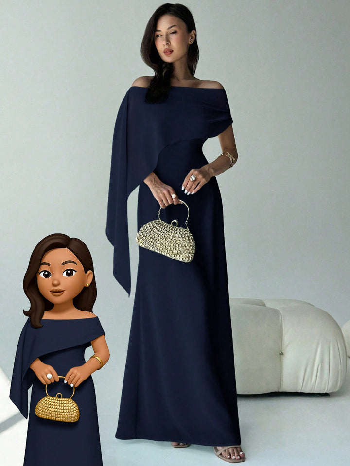 Rochie maxi SHEIN, albastru