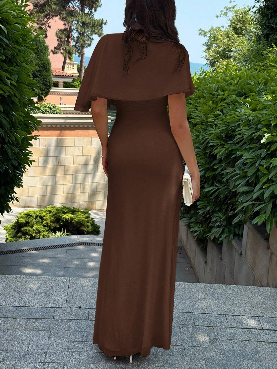 Rochie maxi SHEIN, maro