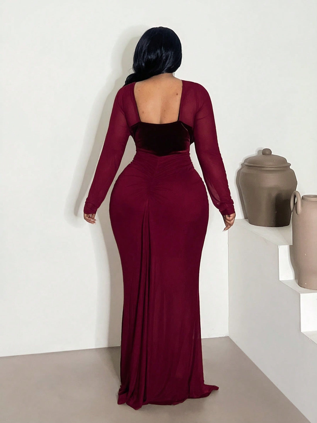 Rochie SHEIN, vișiniu