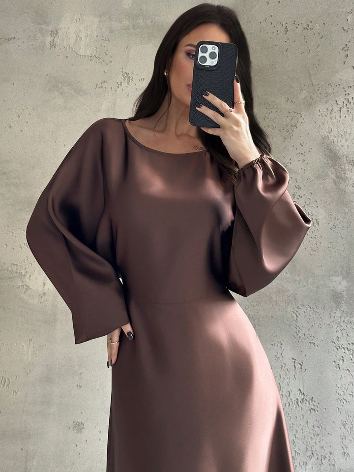 Rochie maxi SHEIN, maro