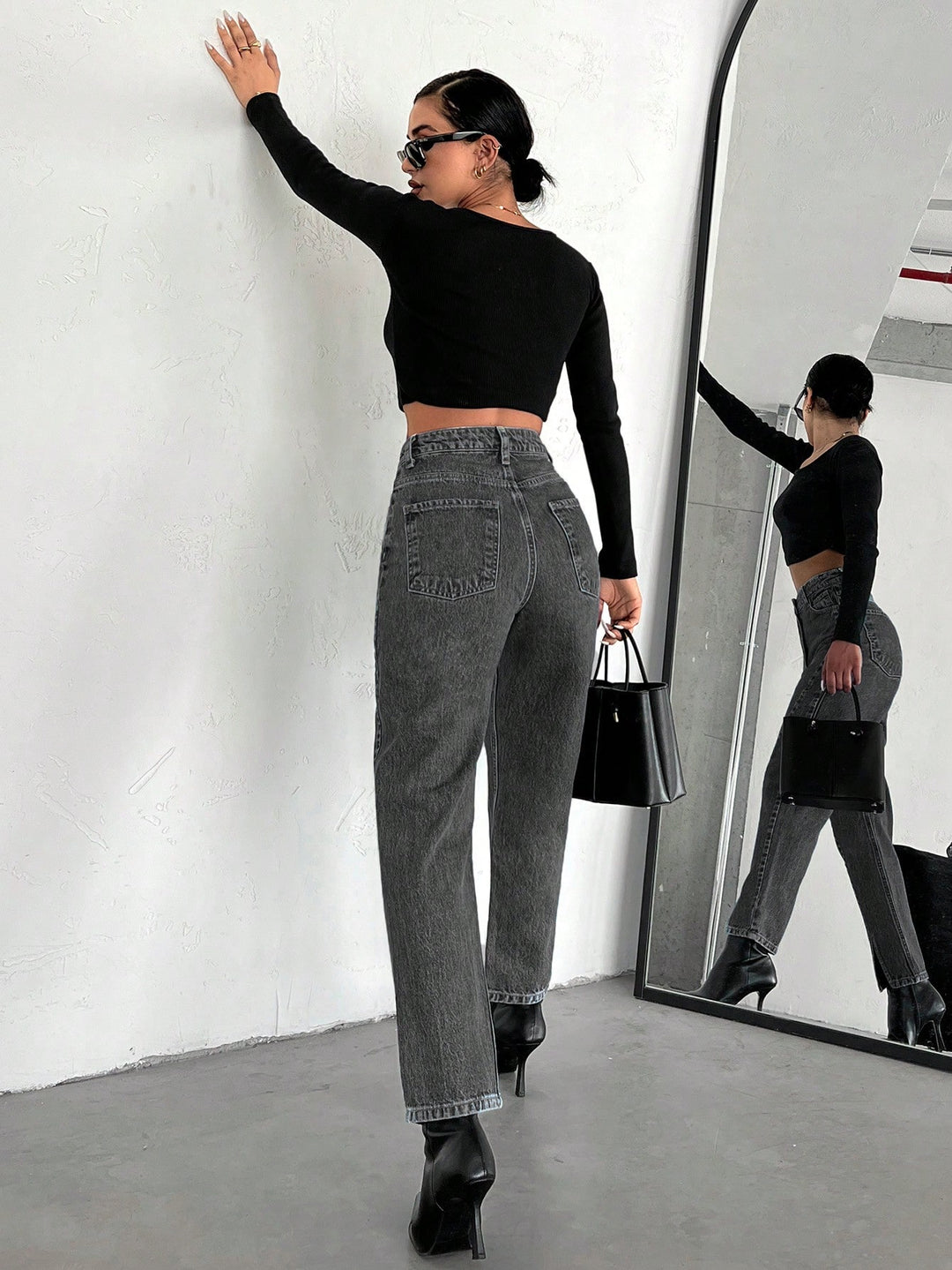 Jeans SHEIN, gri