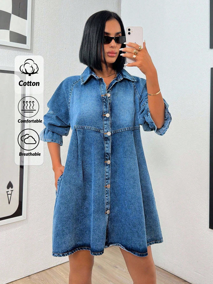 Rochie de blugi SHEIN, albastru