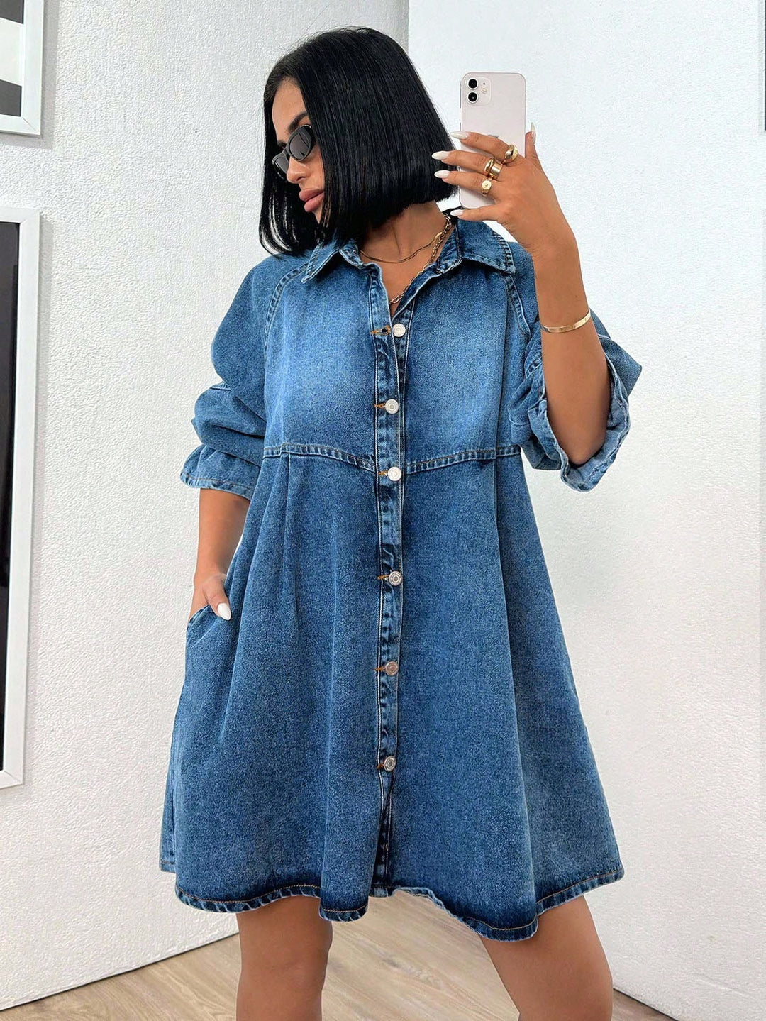 Rochie de blugi SHEIN, albastru