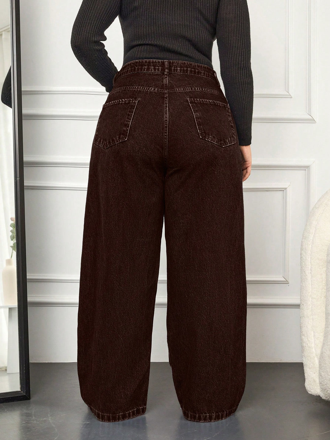 Jeans SHEIN, maro