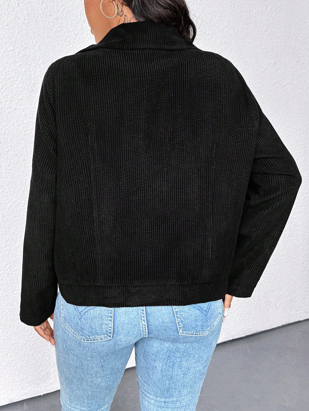 SHEIN Jacket, black