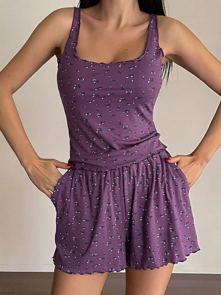 Compleu pijamale Shein, mov