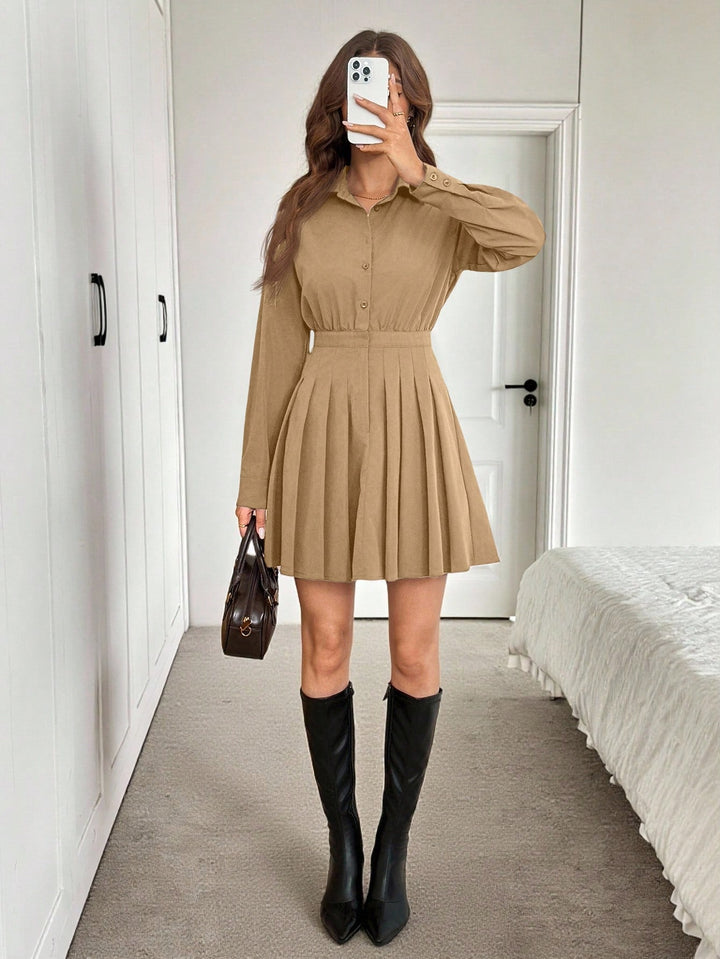 Rochie scurtă SHEIN, kaki