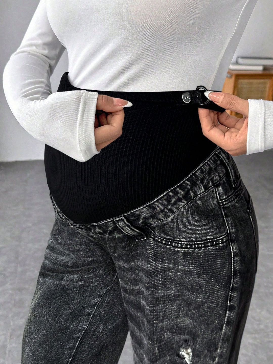 Jeans SHEIN, negru