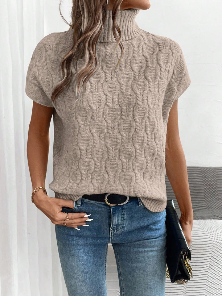 Pulover tricotat SHEIN, bej
