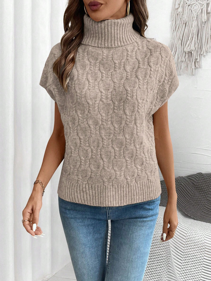 Pulover tricotat SHEIN, bej