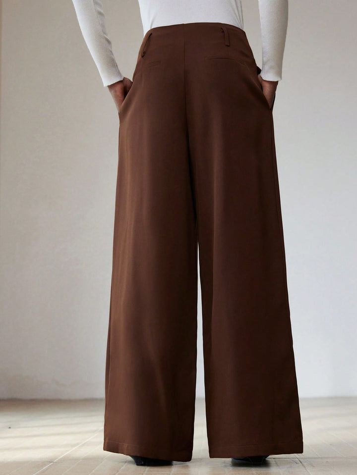 Pantalon SHEIN, maro