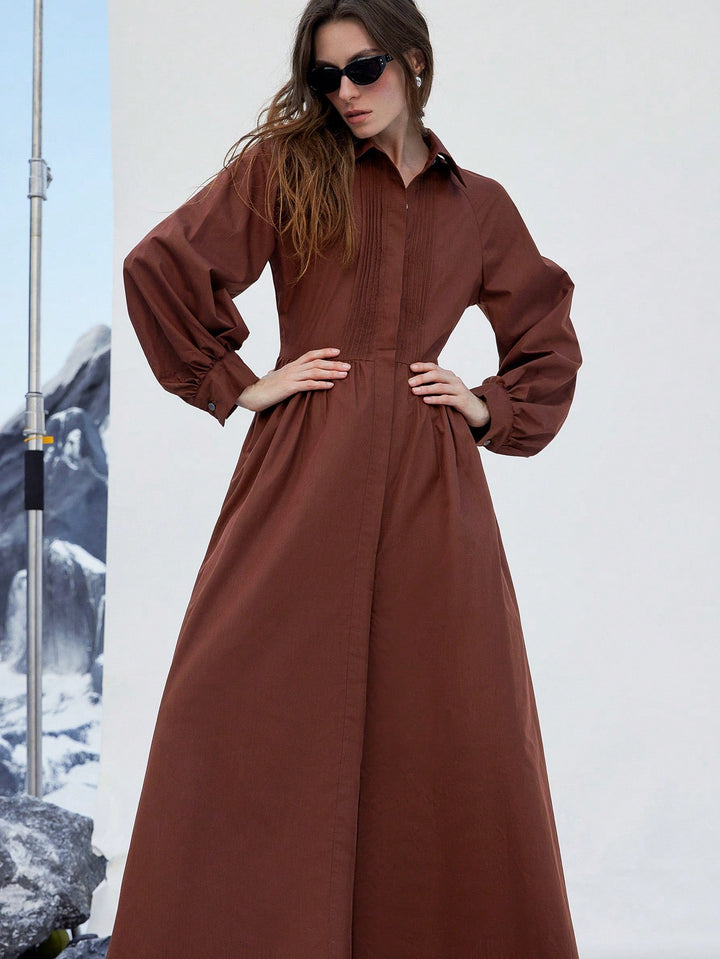 Rochie maxi SHEIN, maro