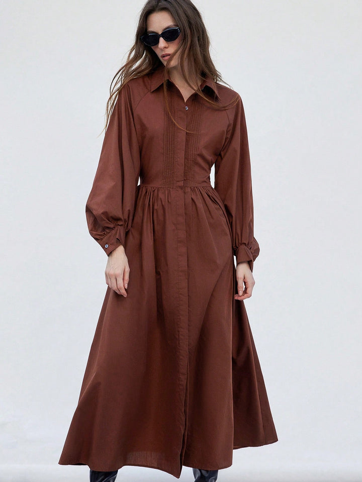 Rochie maxi SHEIN, maro