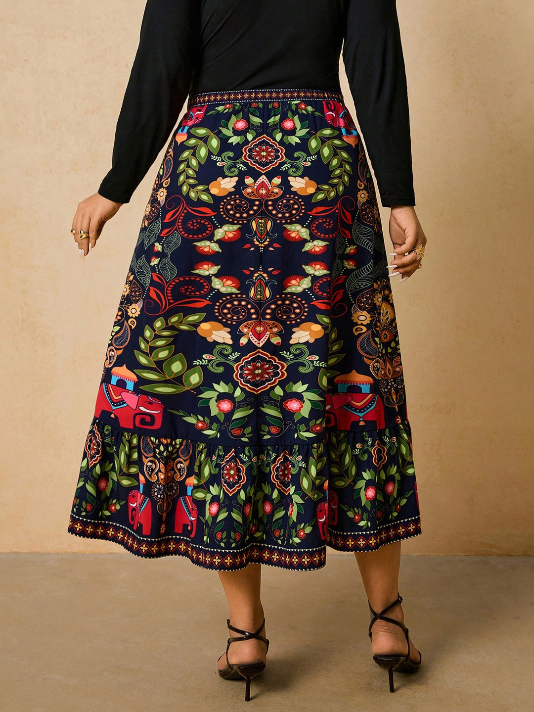 Fustă maxi SHEIN, mix culori