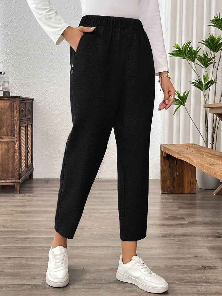 Pantaloni SHEIN, negru