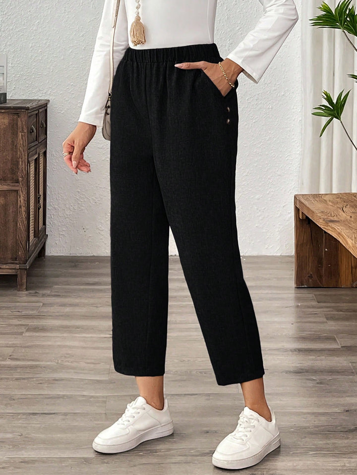 Pantaloni SHEIN, negru