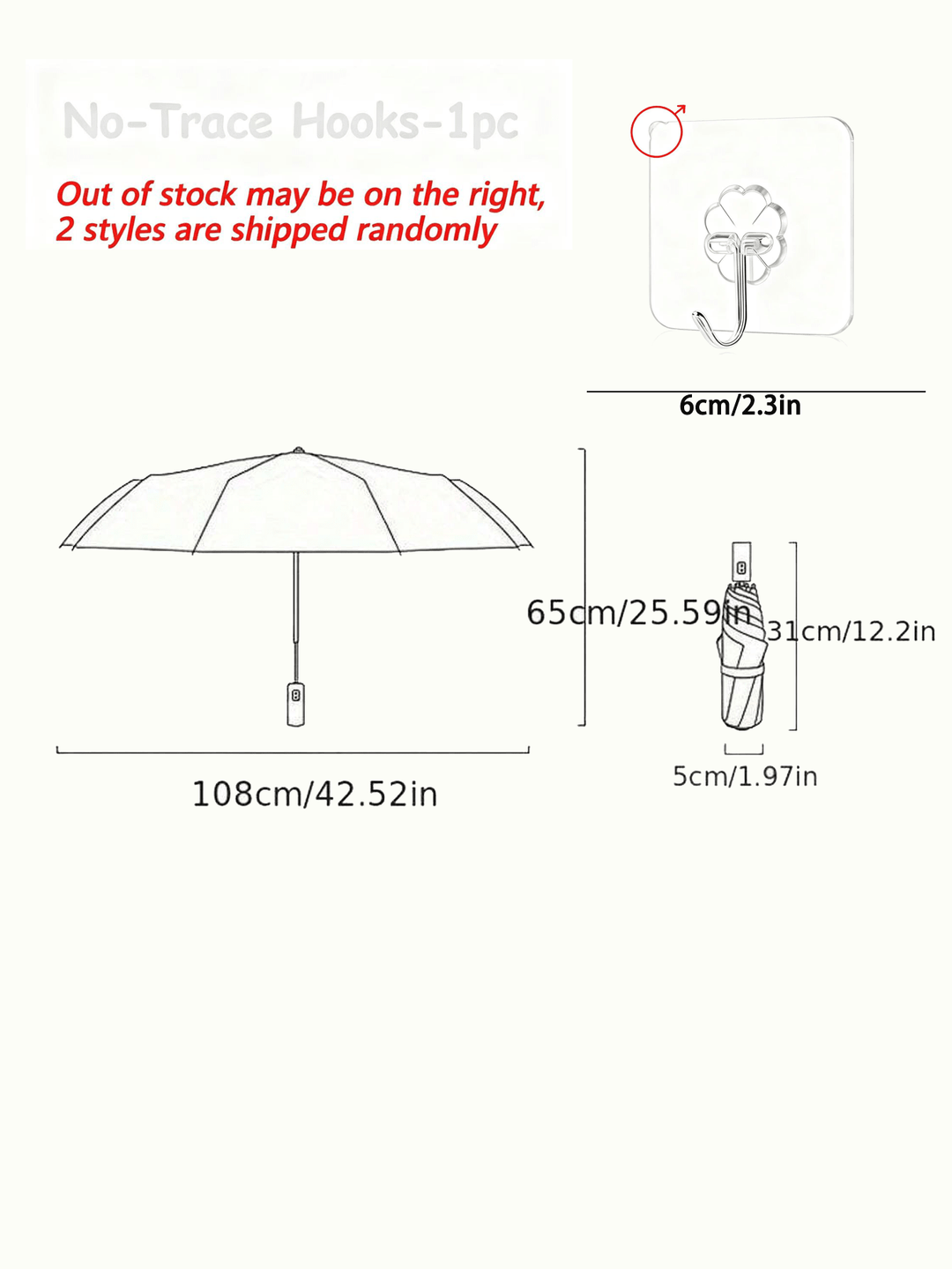 Umbrelă SHEIN, mix culori