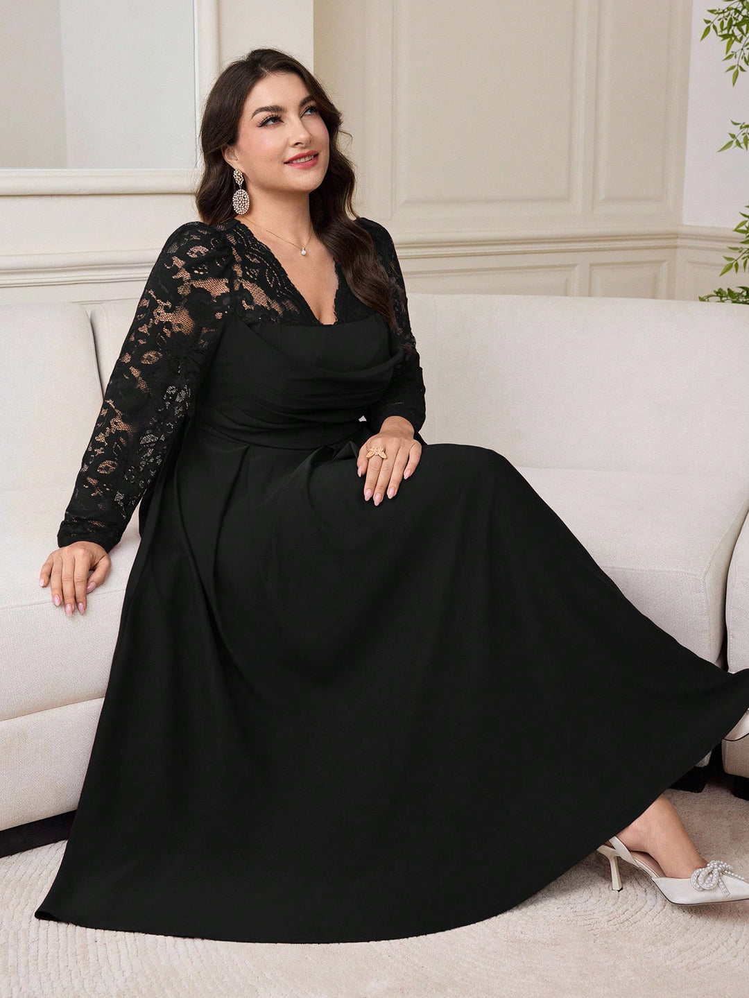 Rochie maxi SHEIN, negru