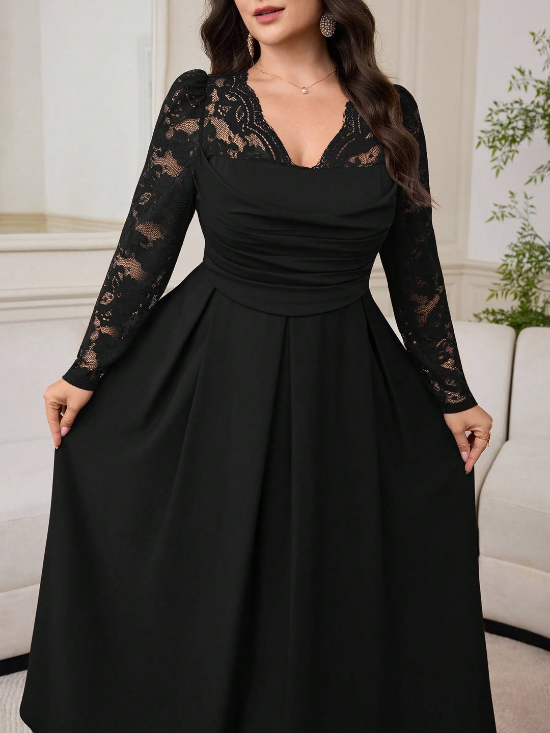 Rochie maxi SHEIN, negru