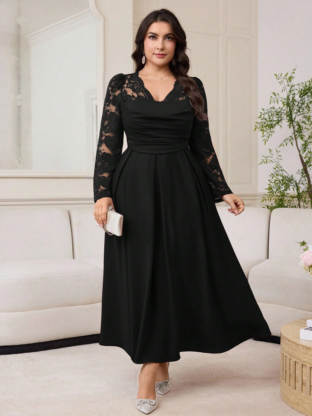 Rochie maxi SHEIN, negru