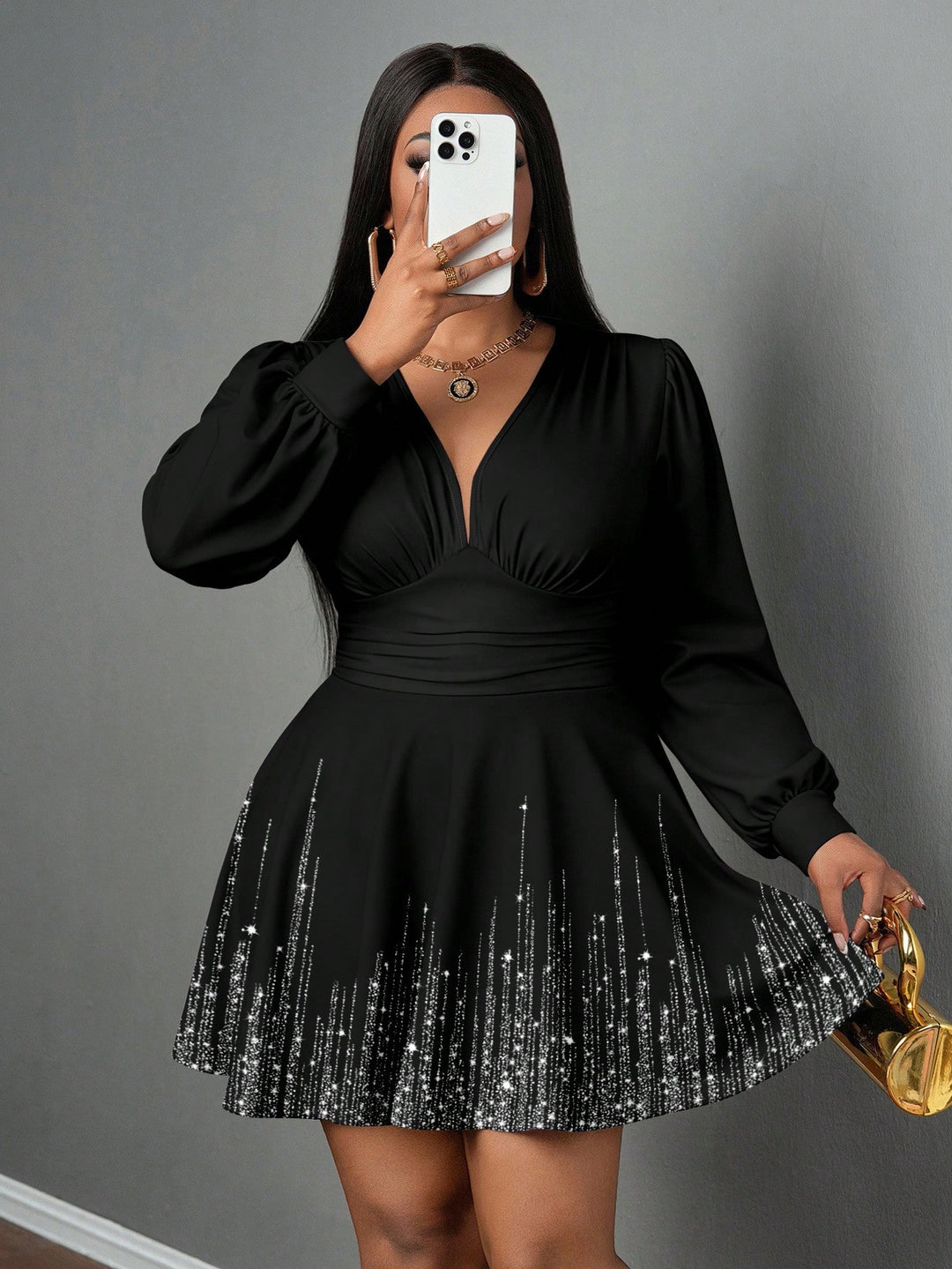 Rochie mini SHEIN, negru