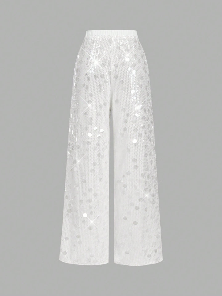 Pantaloni SHEIN, alb