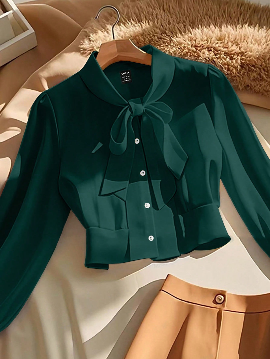 Camasa SHEIN, verde