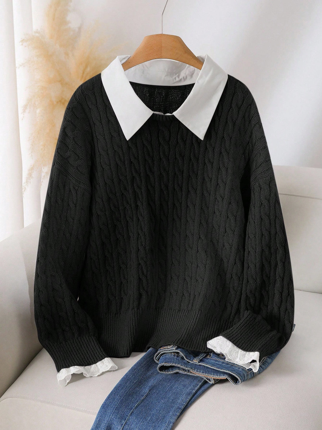 Pulover SHEIN, negru