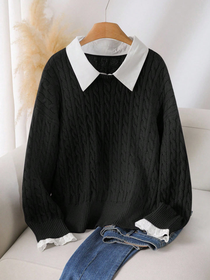Pulover SHEIN, negru