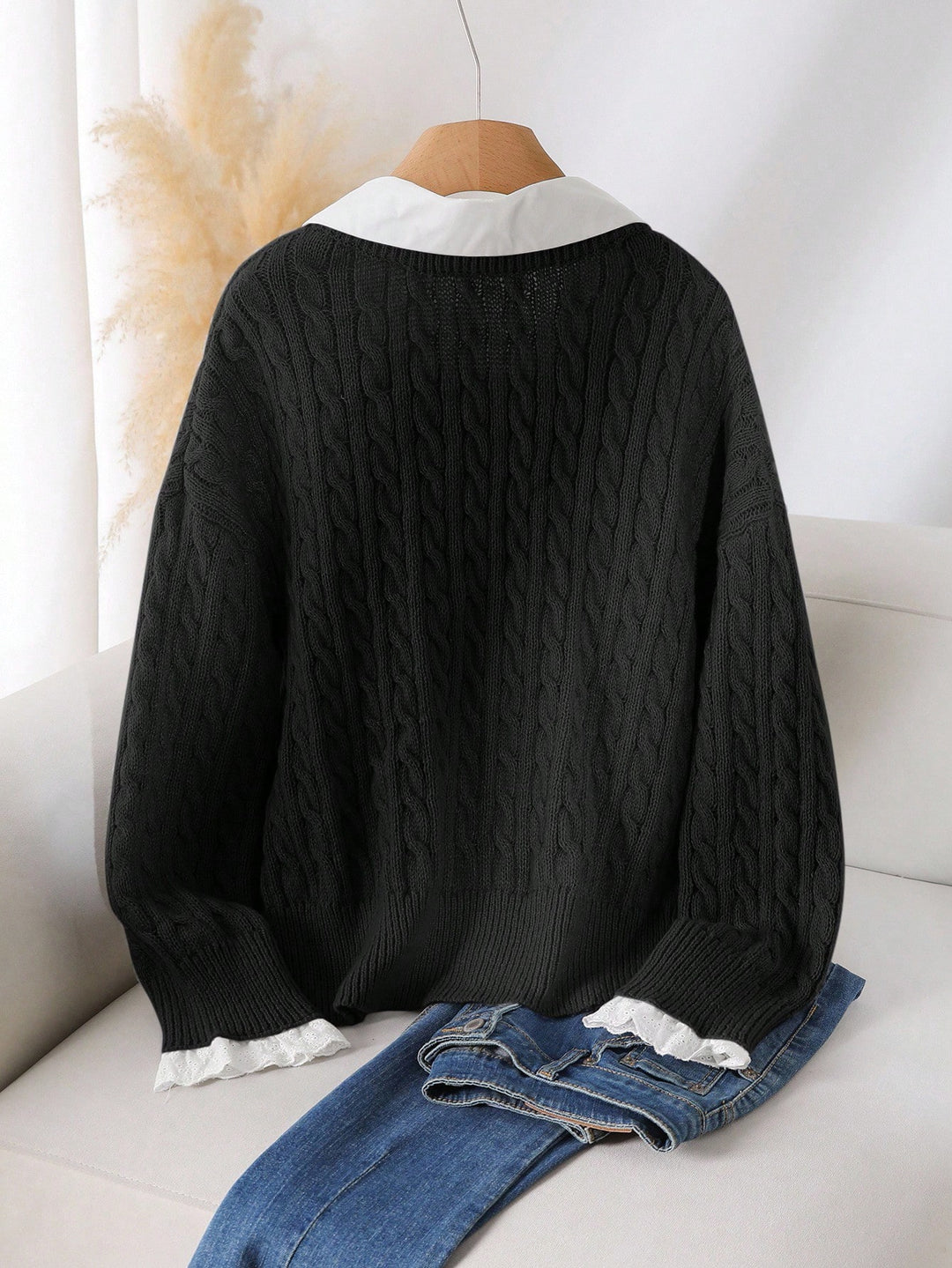 Pulover SHEIN, negru