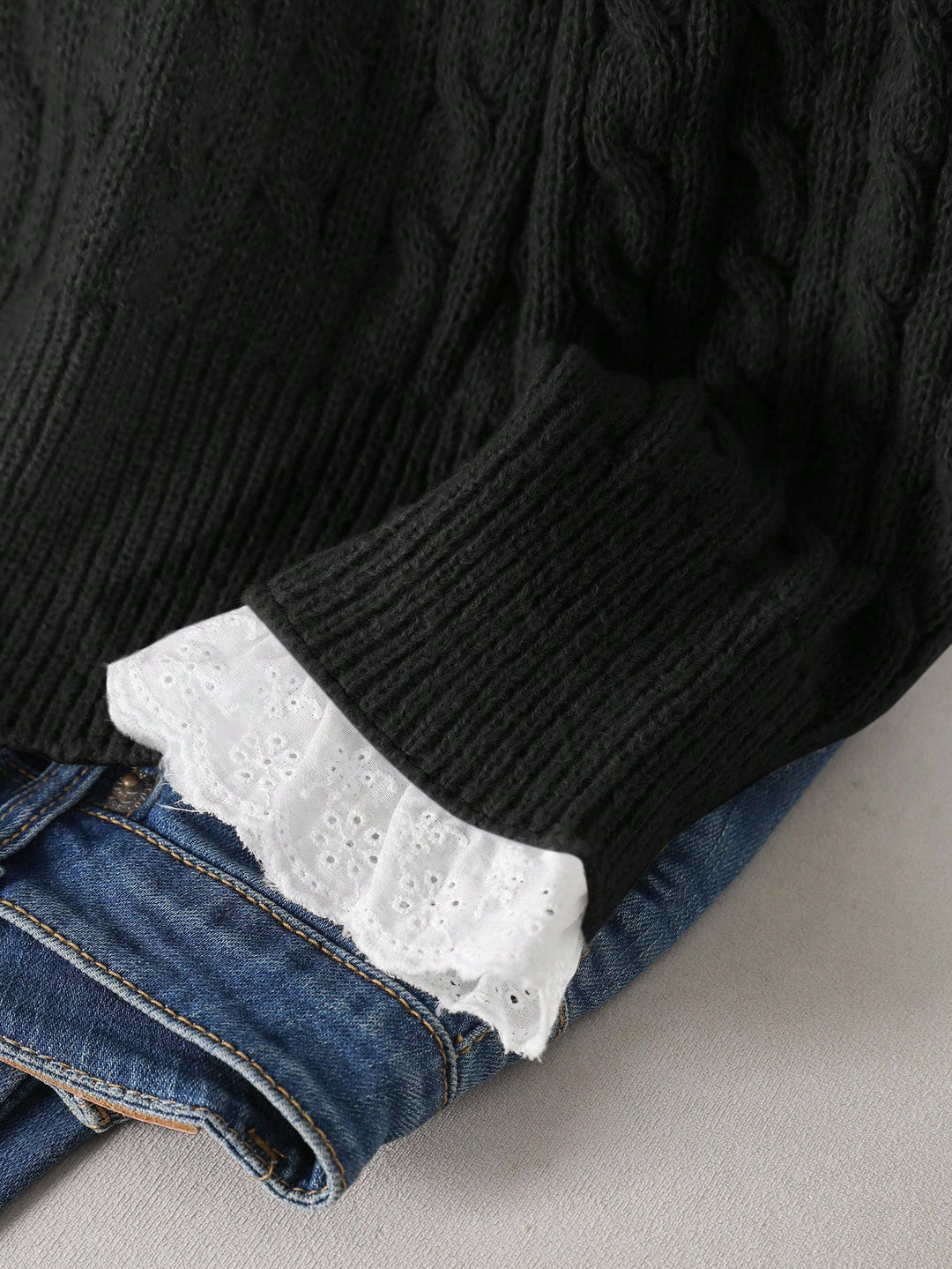 Pulover SHEIN, negru
