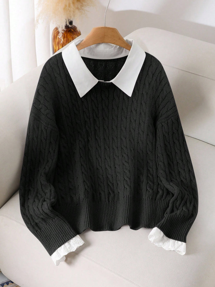Pulover SHEIN, negru