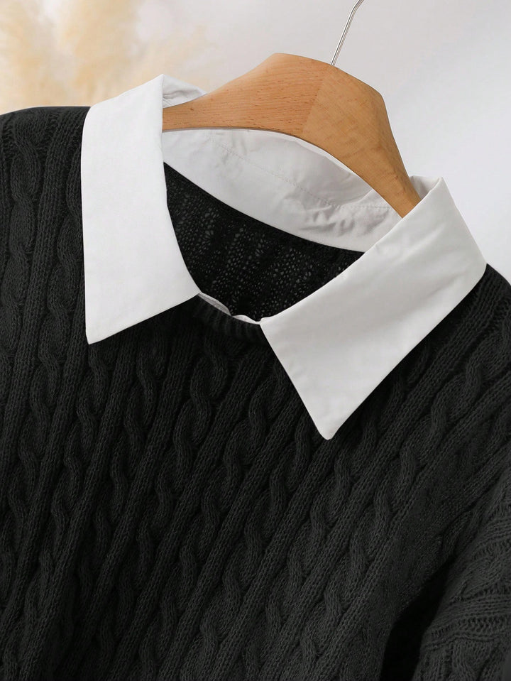 Pulover SHEIN, negru