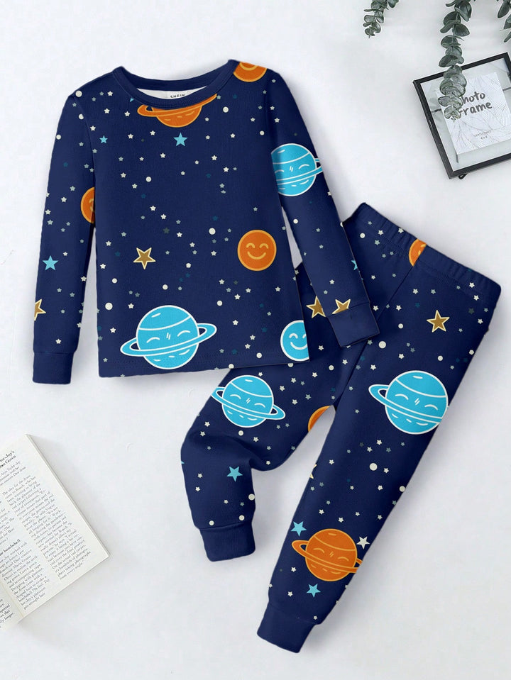 Compleu pijamale SHEIN, albastru