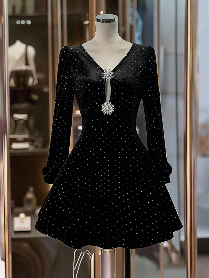 SHEIN mini ruha, fekete